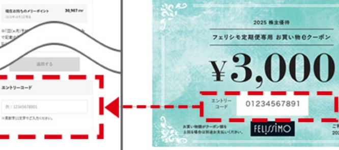 フェリシモ優待（eクーポン）WEBサイトでの利用方法