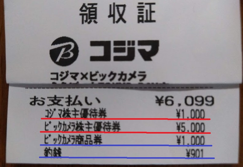 15000円分 ビックカメラ 株主優待券 - ショッピング