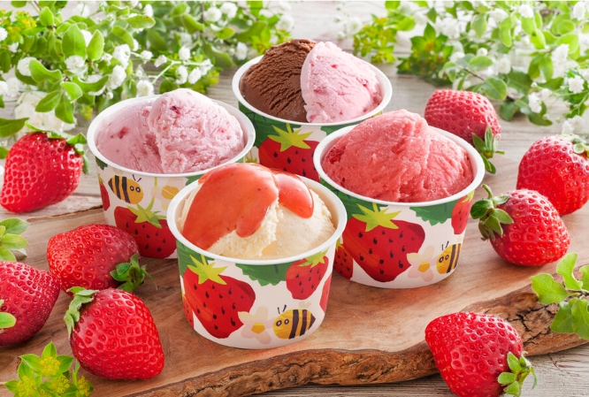 東海カーボン優待　博多あまおうのこだわりアイス