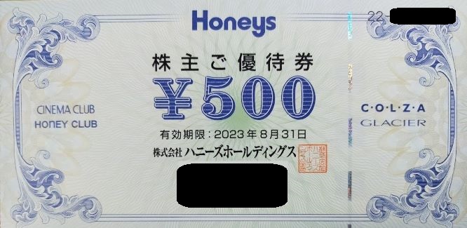 ハニーズ株主優待 500❎36枚 - ショッピング